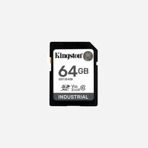Kingston Technology SDIT/64GB - Carte SDXC Industrielle 64Go pSLC UHS-I U3 V30 A1 Classe 10 - Lecture 100Mo/s Écriture 80Mo/s -40°C à 85°C