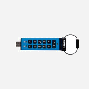Kingston IronKey Keypad 200C 16Go USB-C 3.2 Gen 1, Chiffrement XTS-AES 256-bit, Clavier PIN, FIPS 140-3 Niveau 3 (en attente), IP68, Compatible Windows/macOS/Linux/Android - Miniature 3