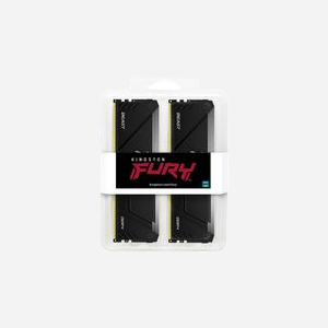 Kingston FURY Beast 64GB (2x32GB) DDR4 3200MT/s CL16 DIMM RGB (KF432C16BB2AK2/64) 1.35V, compatible Intel XMP 2.0 et AMD Ryzen, radiateur - Miniature 3