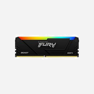 Kingston FURY Beast RGB 64Go (4x16Go) DDR4 3200MT/s CL16 DIMM 288-pin, Intel XMP 2.0, compatible AMD Ryzen, radiateur, RGB, 1.35V - Miniature 2