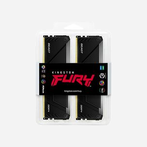 Kingston FURY Beast RGB 64Go (4x16Go) DDR4 3200MT/s CL16 DIMM 288-pin, Intel XMP 2.0, compatible AMD Ryzen, radiateur, RGB, 1.35V - Miniature 3