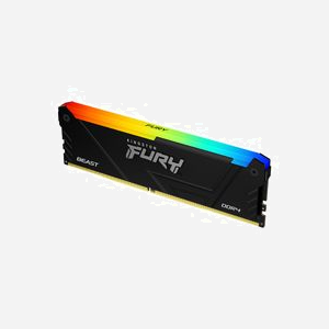Kingston Technology FURY Beast 16GB DDR4 3200MT/s CL16 DIMM RGB (KF432C16BB12A/16) 1x16GB, 1.35V, Radiateur, Compatible Intel XMP 2.0 et AMD Ryzen - Miniature 2