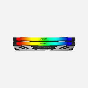 Kingston FURY Renegade RGB 96Go (2x48Go) DDR5 6400MT/s CL32 DIMM XMP 3.0 1.4V, Radiateur, On-Die ECC, 288-pin, Rouge/Vert/Bleu - Miniature 2