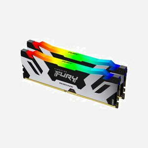 Kingston FURY 96Go (2x48Go) DDR5 6000MT/s CL32 DIMM Renegade RGB XMP 3.0 (KF560C32RSAK2-96), Radiateur, 1.35V, On-Die ECC