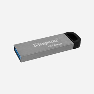 Kingston Technology DataTraveler Kyson 512Go USB 3.2 Gen 1 Type-A, Lecture 200Mo/s, Ecriture 60Mo/s, Argent, Compatible Windows/macOS/Linux/Chrome OS - Miniature 3