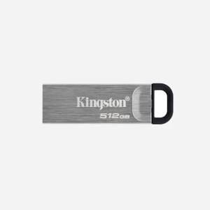 Kingston Technology DataTraveler Kyson 512Go USB 3.2 Gen 1 Type-A, Lecture 200Mo/s, Ecriture 60Mo/s, Argent, Compatible Windows/macOS/Linux/Chrome OS - Miniature 1