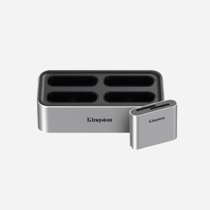 Kingston Technology Workflow Station WFS-S : Dock USB-C 3.2 Gen 2 avec lecteur SD UHS-II double slot, 4 ports USB-C, support Windows/macOS