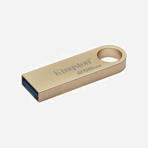 Kingston Technology DataTraveler SE9 G3 256Go USB 3.2 Gen 1 220Mo/s Lecture 100Mo/s Écriture Boîtier Métal Or Compatible Windows macOS Linux - Miniature 3