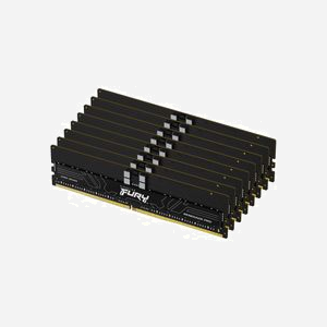 Kingston FURY Renegade Pro DDR5 RDIMM 256Go (8x32Go) 6400MHz CL32 ECC Reg EXPO, Radiateur, 1.4V, 288-pin DIMM