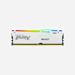 Kingston FURY Beast 64GB (2x32GB) DDR5 6000MT/s CL30 DIMM White RGB XMP 3.0 (KF560C30BWAK2-64), Radiateur, On-Die ECC, 1.35V - Miniature 3