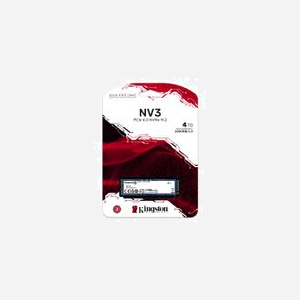 Kingston NV3 4To SSD M.2 2280 PCIe 4.0 NVMe 3D NAND Lecture 6000 Mo/s Écriture 5000 Mo/s TBW 1280 Référence SNV3S/4000G - Miniature 5