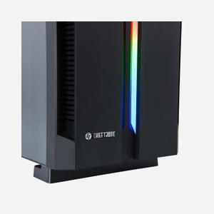 Chieftec Chieftronic G1 Tour Noir, ATX/microATX/Mini-ITX, 2x3.5", 4x2.5", 7 slots, Vent. Arrière 1x120mm, USB 3.2, SPCC, Vitre latérale, Éclairage RGB - Miniature 4