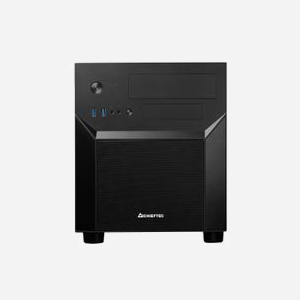 Chieftec CI-02B-OP Boîtier Cube Noir - Micro ATX/Mini-ITX, 3x3.5", 3x2.5", 1x5.25", SPCC, Ventilateurs 120/140mm, USB 3.2 Gen 1, Sans Alimentation - Miniature 3