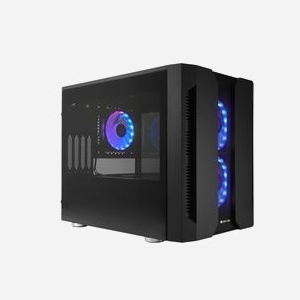 Chieftec Chieftronic M2 Cube Noir GM-02B-OP, micro ATX/Mini-ITX, 2x120mm avant, 1x120mm arrière, Baies 2.5/3.5", Radiateur 280/240mm, SPCC/Verre Trempé - Miniature 2