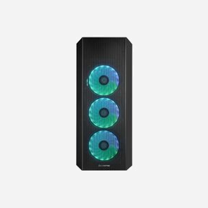 Chieftec GL-04B-OP Boîtier PC Midi Tower Noir, Acier/Verre Trempé, ATX/microATX/Mini-ITX, 3x120mm avant, 1x120mm arrière, USB 3.2 Gen 1, Compatible radiateurs 280/240mm - Miniature 4