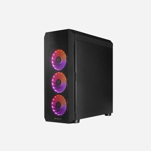 Chieftec GL-04B-OP Boîtier PC Midi Tower Noir, Acier/Verre Trempé, ATX/microATX/Mini-ITX, 3x120mm avant, 1x120mm arrière, USB 3.2 Gen 1, Compatible radiateurs 280/240mm - Miniature 2