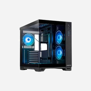 Chieftec Visio GM-30B-TG-OP Cube PC Noir, verre trempé, ATX/microATX, 2x120mm+1x120mm+3x120mm, USB 3.2, radiateur 360mm max, 2x2.5"/2x3.5" - Miniature 1