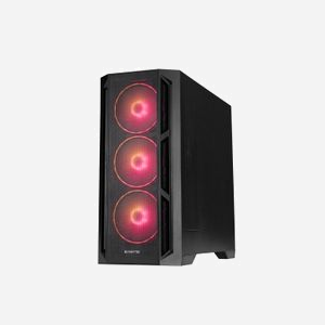 Chieftec GA-01B-L-OP APEX LUMO - Boîtier PC Midi Tower Noir, Façade Mesh, 4x140mm ARGB, Radiateurs 420/360mm, USB 3.2 Gen1/Gen2 Type-C, ATX/EATX - Miniature 4