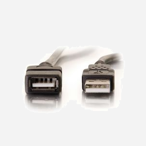 C2G Rallonge USB 2.0 2m Noir - Connecteur USB-A mâle vers USB-A femelle - Blindage EMI/RFI - Compatible PC/Mac - Référence 52107 - Miniature 3