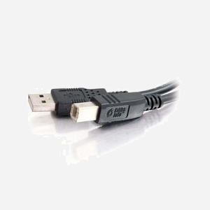 C2G Câble USB 2.0 A/B Mâle/Mâle Noir - Longueur 1m - Débit Max. 480 Mbit/s - Connecteurs USB Type A et USB Type B - Référence 81565 - Miniature 4