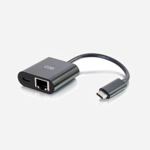 C2G 82408 Station d'accueil USB 3.2 Gen 1 Type-C Noir : 1x USB Type-C (60W Power Delivery), 1x RJ-45 Gigabit Ethernet, Boîtier PVC, 0-45°C - Miniature 2