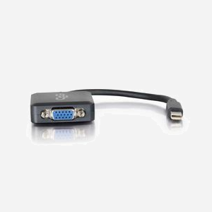 Adaptateur C2G Mini DisplayPort Mâle vers VGA (D-Sub) Femelle 0.2m Noir - Liaison Vidéo Standard avec Connecteurs Identifiés - Référence 84315 - Miniature 2
