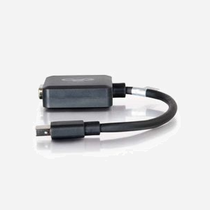 Adaptateur C2G Mini DisplayPort Mâle vers VGA (D-Sub) Femelle 0.2m Noir - Liaison Vidéo Standard avec Connecteurs Identifiés - Référence 84315 - Miniature 3