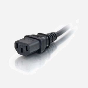 C2G Cordon d'Extension d'Alimentation 2m, Connecteurs IEC320 C13 vers C14, AWG 18, 250V 10A, Noir - Réf: 88503 - Miniature 3