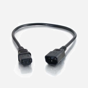 C2G Cordon d'Extension Alimentation 5m, IEC320 C13 Femelle vers IEC320 C14 Mâle, 250V 10A, AWG 18, Noir, Réf. 88506 - Miniature 2