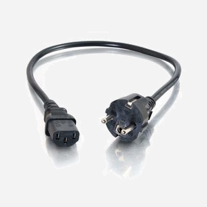 C2G Cordon d'Alimentation Secteur 3m, CEE7/7 vers IEC320C13, AWG16, Noir - Réf. 88544 (Compatible PC, Ecran, Imprimante) - Miniature 2