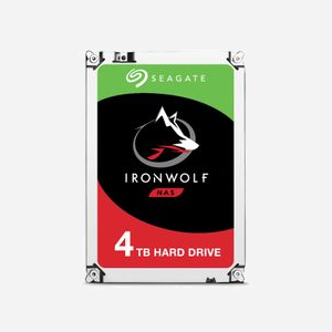 Seagate IronWolf ST4000VN008 HDD 4To 3.5" SATA III 6Gb/s 5900RPM 64Mo pour NAS (Charge 180To/an, AgileArray, 1M heures MTBF)