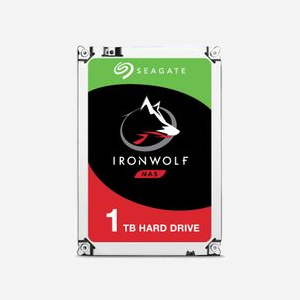 Seagate IronWolf 1 To HDD 3.5" SATA III 6Gb/s 5900 RPM 64 Mo - ST1000VN002 - Pour NAS, 180 To/an, AgileArray, 1000000h MTBF