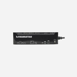 Manhattan Lecteur/Graveur Multi-Cartes USB 2.0 - 480 Mbit/s - Compatible CompactFlash, SD, MMC, MS - Noir - 100 x 25 x 13 mm - Windows/Mac OS - Miniature 3