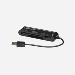 Manhattan Lecteur/Graveur Multi-Cartes USB 2.0 - 480 Mbit/s - Compatible CompactFlash, SD, MMC, MS - Noir - 100 x 25 x 13 mm - Windows/Mac OS - Miniature 5