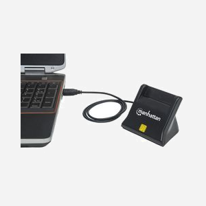 Manhattan Lecteur Cartes à Puce Interne USB 2.0 Noir, Support SIM, Câble 0.86m, Compatible Windows/macOS/Linux, Ref 102025 - Miniature 5
