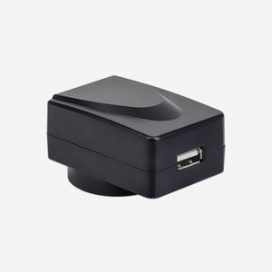 Manhattan 102155 : Chargeur secteur USB 2.0 5W, 5V/1A - Entrée 100-240V, fiches AU/EU/UK/US, Noir - Certifié CE/FCC/RoHS - Miniature 2