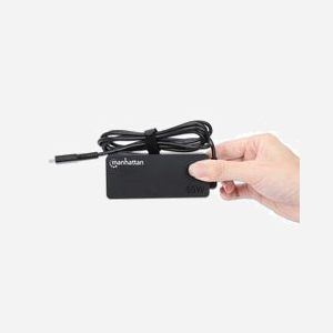Manhattan Adaptateur Secteur Universel 102490 pour Portable 100-240V 65W USB Power Delivery 3.0, Protection Surtension/Courant/Court-circuit, Noir - Miniature 4