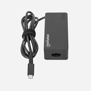 Manhattan Adaptateur Secteur Universel 102490 pour Portable 100-240V 65W USB Power Delivery 3.0, Protection Surtension/Courant/Court-circuit, Noir - Miniature 3