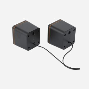 Manhattan 102698 : Enceintes PC 2.0 Filaire 6W RMS Noir/Orange, USB Type-A/C, Impédance 5 Ohm, Rapport Signal/Bruit 80dB, Câble 1.4m - Miniature 4