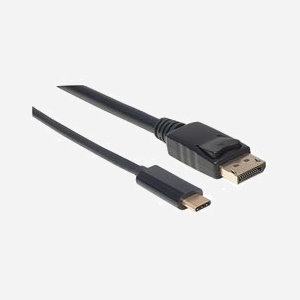 Manhattan 152471 Câble USB Type-C vers DisplayPort 1m - Résolution 3840x2160 (4K) 60Hz - USB 3.1 DP Alt Mode - Noir - Certifié CE/FCC/RoHS - Miniature 2