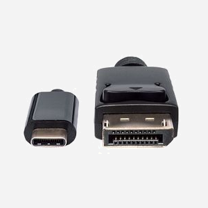 Manhattan 152471 Câble USB Type-C vers DisplayPort 1m - Résolution 3840x2160 (4K) 60Hz - USB 3.1 DP Alt Mode - Noir - Certifié CE/FCC/RoHS - Miniature 3