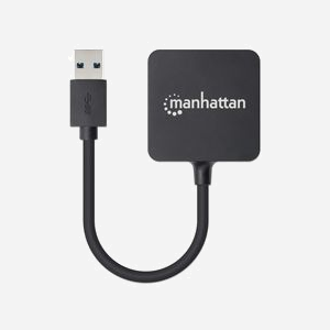 Manhattan 162296 Hub USB 3.2 Gen 1 (3.1 Gen 1) 4 Ports Type-A 5Gbps, Alimentation Secteur, Compatible Windows et macOS, Noir - Miniature 4