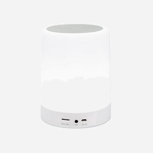 Manhattan 165259 Enceinte Portable Mono Blanche 3W, Bluetooth 5.0, Portée 10m, MicroSD 32Go, Autonomie 5h, Batterie 1200mAh - Miniature 1