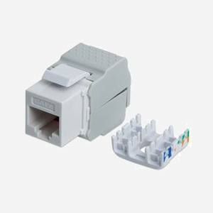 Intellinet 167062 Module Keystone RJ-45 Femelle Cat6 U/UTP Blanc, Contacts Nickel, AWG 22/26, -40°C à 80°C, EIA/TIA, UL, 30g