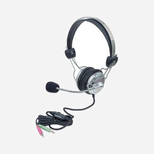Manhattan 175517 Casque Filaire Arceau Supra-Aural Gris, 20-20000Hz, Micro Boom Omnidirectionnel, Câble 2.5m, Connecteur 3.5mm, 32 Ohm, 340g