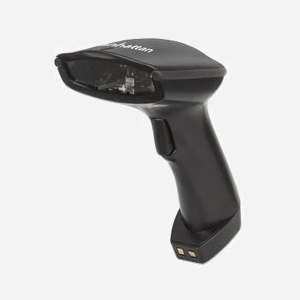 Manhattan 178495 : Lecteur Code Barre 1D CCD Bluetooth 2.1+EDR, Portée 80m, 500 scans/s, Résolution 0.1mm, Batterie Li-Ion 1100mAh, Noir