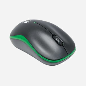 Souris Optique sans Fil Manhattan 179393, 1000 DPI, RF 2.4GHz, 3 Boutons, Ambidextre, Noir/Vert, Portée 10m, Pile AA, Windows/macOS, Certification CE/FCC/WEEE - Miniature 2