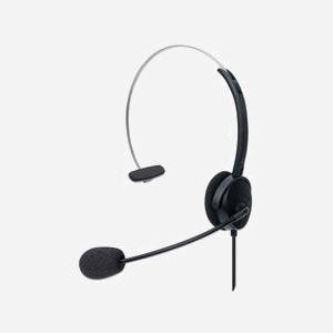 Manhattan 180498 Casque Mono USB Type-A 20-20000Hz, Microphone Boom Unidirectionnel, Câble 1.5m, Usage Bureau/Centre d'appels, Noir - Miniature 1