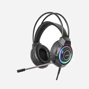 Manhattan 180696 Casque Gaming Filaire Arceau USB Type-A Noir, Haut-parleurs 40mm, 20-20000Hz, Micro Boom 50-10000Hz, PC/PS4/PS5/Switch, 2m