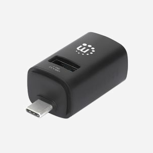 Manhattan 180993 Hub USB 3.2 Gen 1 Type-C - 2x USB 3.2 Gen 1 Type-A, 1x USB 2.0 Type-A, 5Gbps, ABS Noir, Windows/macOS/Linux/ChromeOS - Miniature 1
